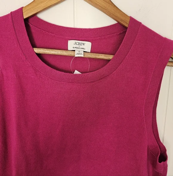 NWT J Crew Sweater Classic Shell 100% Cotton - Picture 5 of 8